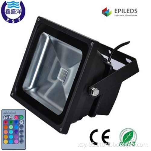 IP65 outdoor led multi color led flood light with CE RoHS RF control